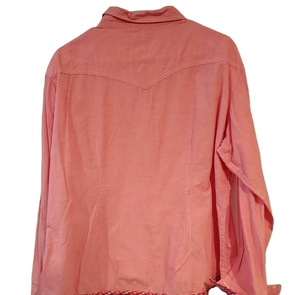 panhandle SLIM Western Cowgirl button embroidered shirt top sz XL - Picture 5 of 12